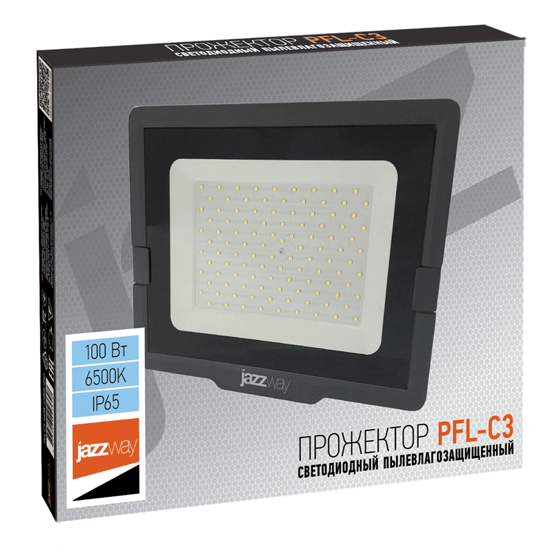 Прожектор JAZZWAY PFL-C3 светодиодный IP65 100 Вт 6500K 220 В