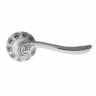 Ручка раздельная TRODOS AL-61 круг, белый/хром (компл. ручек 2шт)