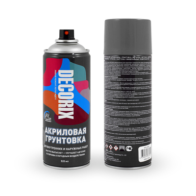 Грунтовка аэр.черная А02 520мл Decorix