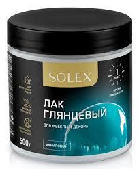 Лак Глянцевый для мебели и декора 0,5кг SOLEX