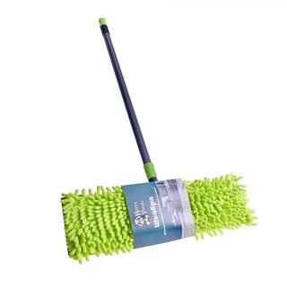 Швабра HAPPY PANDA HP-RM04 с насадкой из микрофибры и телескопической ручкой 120 см