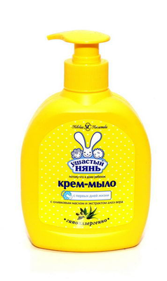 Крем-мыло жид. Уш.нянь с пантенолом 300мл