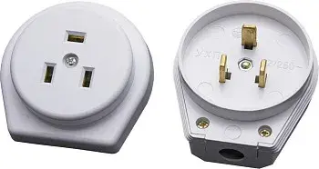 Розетка STEKKER открытой установки для плит с/з, 250В, 32А, белый, PST32-53-20