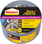 Лента хоз. МОМЕНТ 50м металлизир.