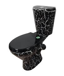 Унитаз-компакт "Элегант" черный кракелюр