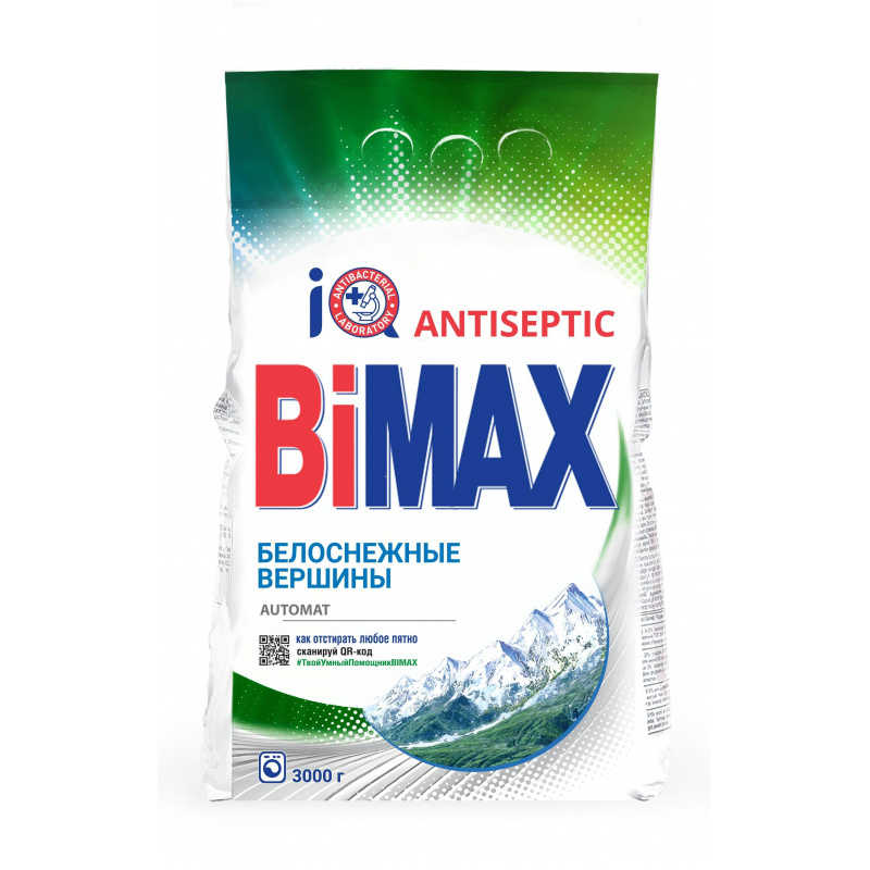 Порошок стир. БИМАКС Белоснежные вершины 3кг