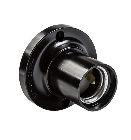 Патрон карб. IN HOME Е27Ф П-01 потолочный