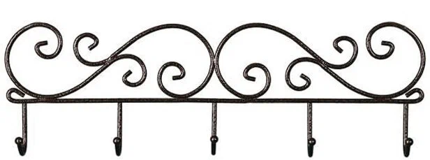 Вешалка метал. настенная  кор. Кружева 5 ВН 276