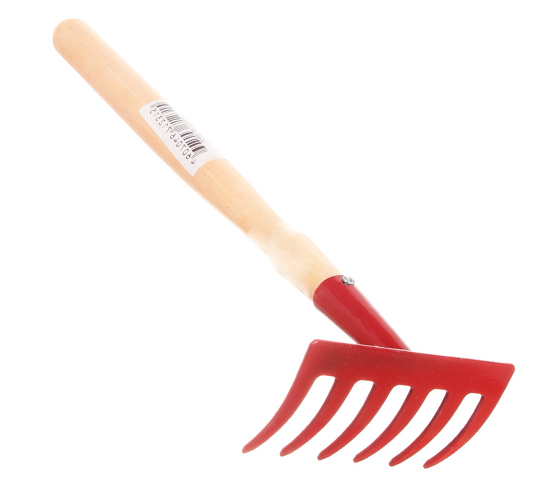 Грабли Г-6(м) прямые с деревянной ручкой