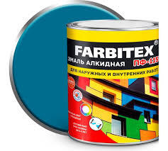 Эмаль ПФ-115 FARBITEX 1,8кг голубая