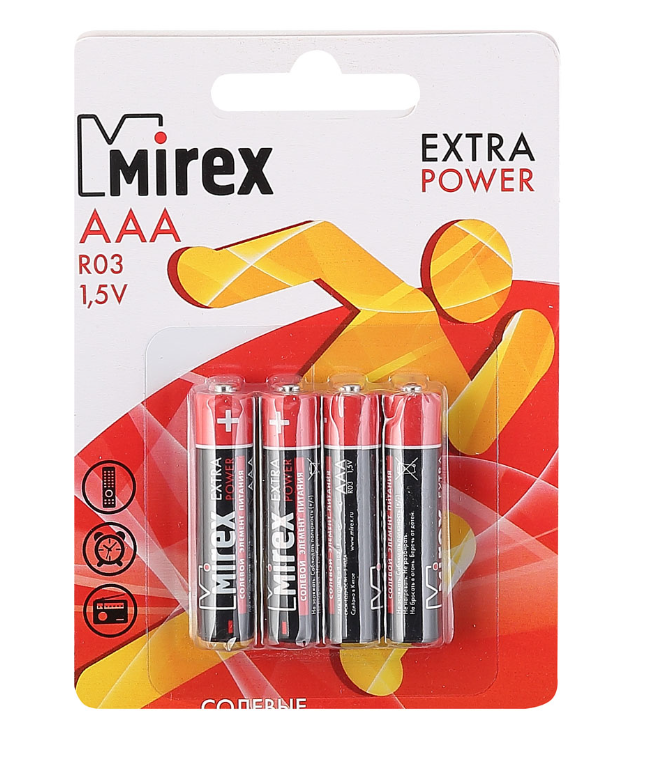 Батарейка MIREX "Extra Power" ААА солевая