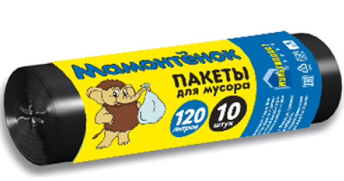 Мешки д/мусора 30л 30шт "Мамонтенок" 5мкм МП