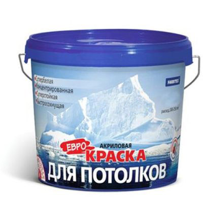 Краска FARBITEX "Евро" акриловая для потолков 3 кг