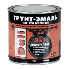Грунт-эмаль "DALI" по ржавч.молотковая (золотистый) 0,75л