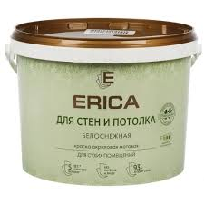 Краска ВД ДЛЯ СТЕН И ПОТОЛКА Erica 13 кг