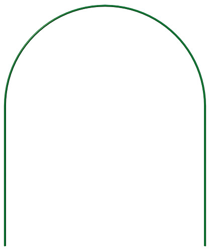 Дуги для парника металлическая в ПВХ длина 3 м 6 шт