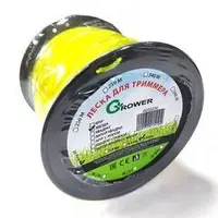 Леска для триммера GROWER (диаметр 2,4мм / ВИТОЙ КВАДРАТ / БУХТА, длина 346м) (12)
