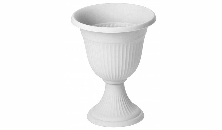 Кашпо-вазон Ливия D300мм высок. Мраморный