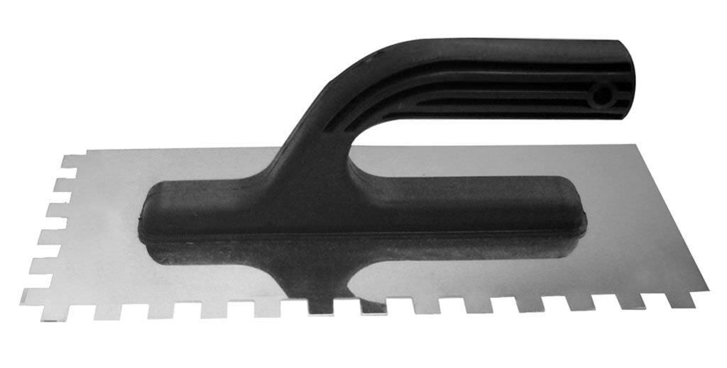 Гладилка нержавеющая зубчатая 6мм 280х130мм BIBER