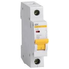 Выключатель автоматический ИЭК ВА47-29 однополюсный 40А 230В