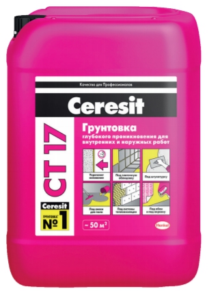 Грунтовка CERESIT CT17 морозостойкая 5 л