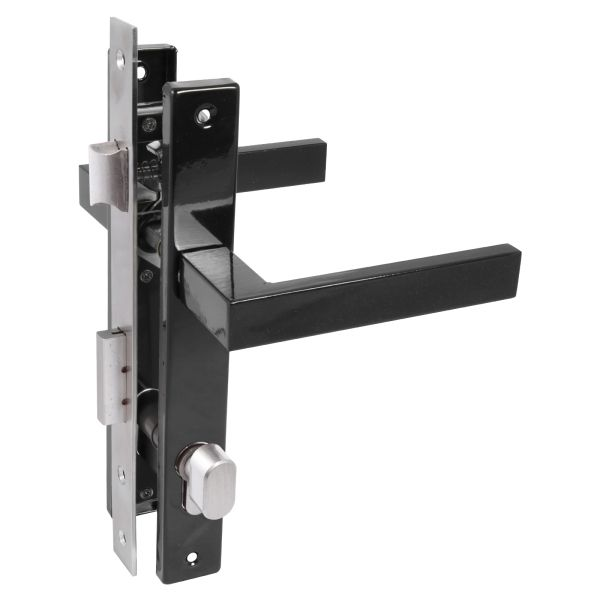 Замок врезной СТАНДАРТ д/калитки серый антрацит 8520.02.7016 ключ-вертушка