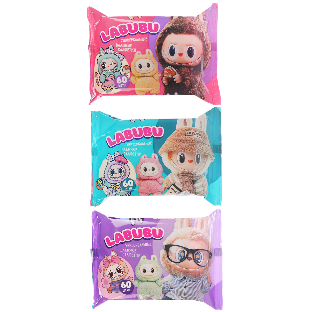 Влажные салфетки Labubu 60шт