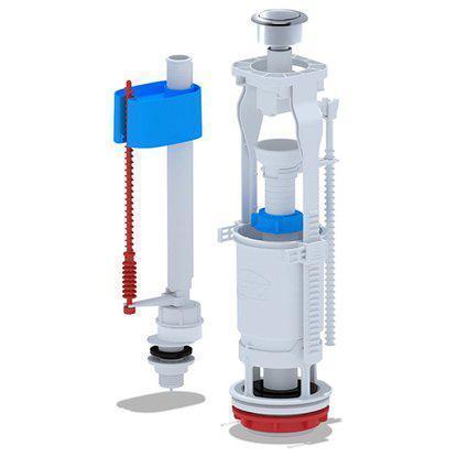 Арматура д/ун. кнопка хром б/п АБ 68