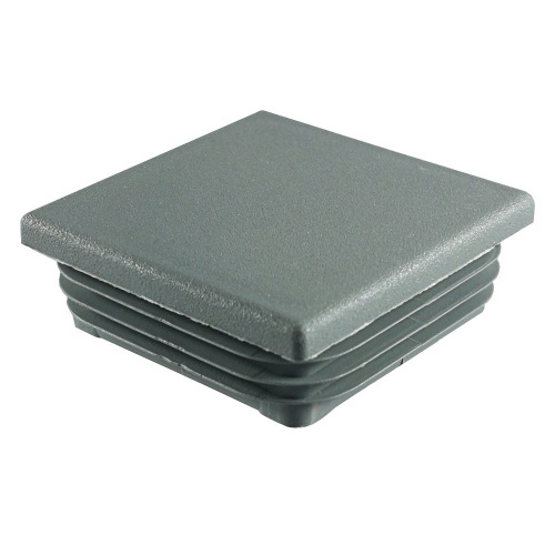 Заглушка ПП квадрат 80*80мм СЕРАЯ
