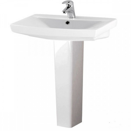 Умывальник+пьедистал Cersanit Carina белый
