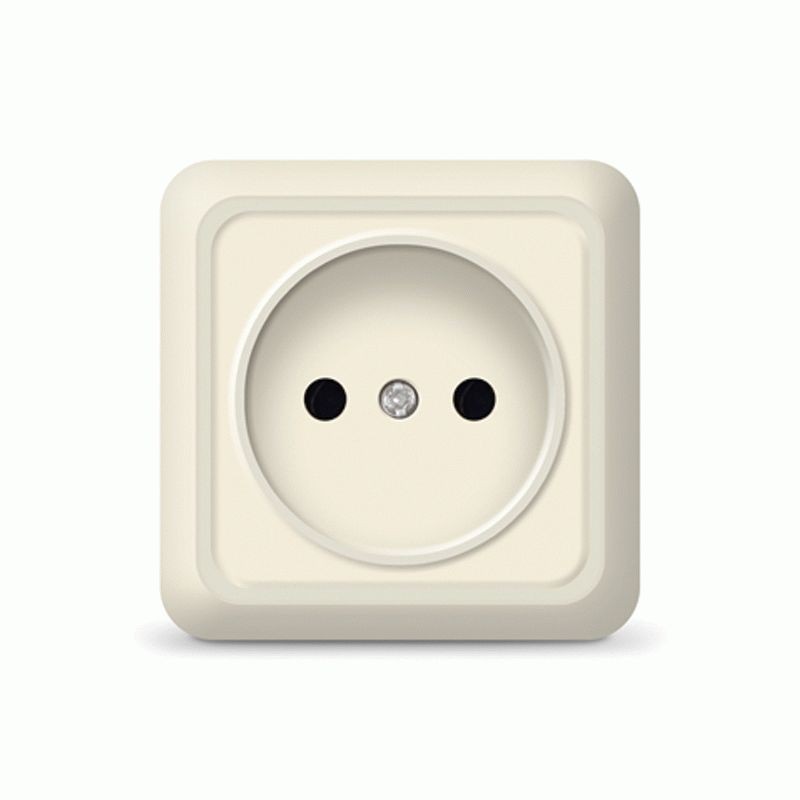 Розетка UNIVERSAL "Олимп" 16А 250В сл.кость одноместная с/з