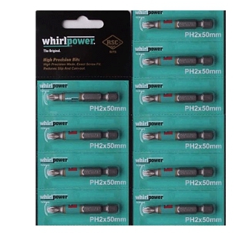 Бита WHIRLPOWER "Профи" крестовые РZ2х50 мм