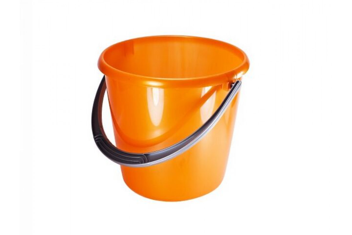 Ведро "Соло" перламутровое оранжевое 7 л