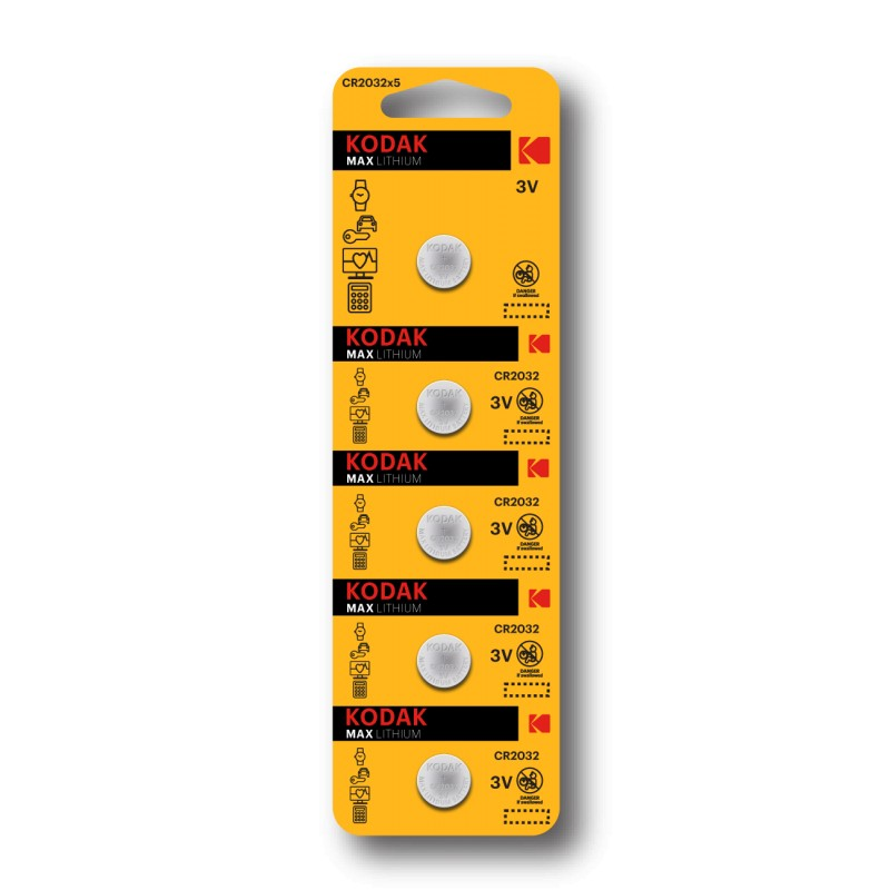 Батарейки Kodak CR2032-5BL MAX Lithium
