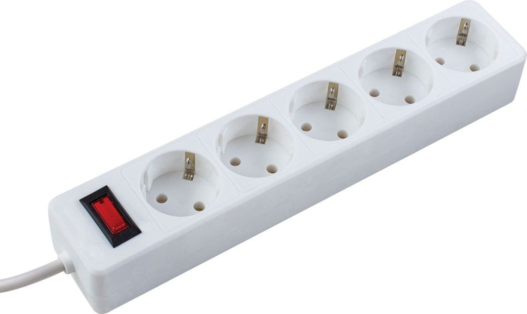 Фильтр сетевой КОСМОС пятиместный 5 м белый (арт. FKsm3m-5g)