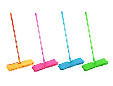 Швабра VETTA с двухсторонней насадкой эконом из микрофибры 40х12 см ручка телескопическая 110 см