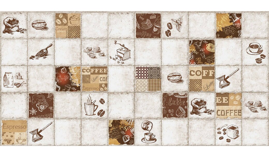 Панель стеновая ПВХ Плитка "Эспрессо" 964х484мм