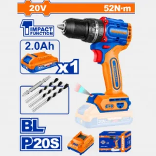 Шуруповерт WADFOW WCDP5282 ударный бесщ