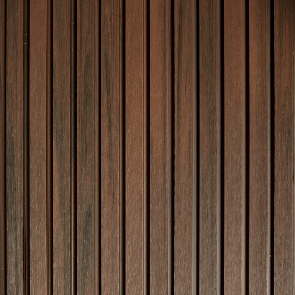 Панель стеновая самокл_3D BZ-GS019 Рейка темное дерево 0,6х0,6м