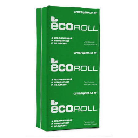 Утеплитель Экоролл плита 0,61*1,23*0,10 (8шт.уп.)