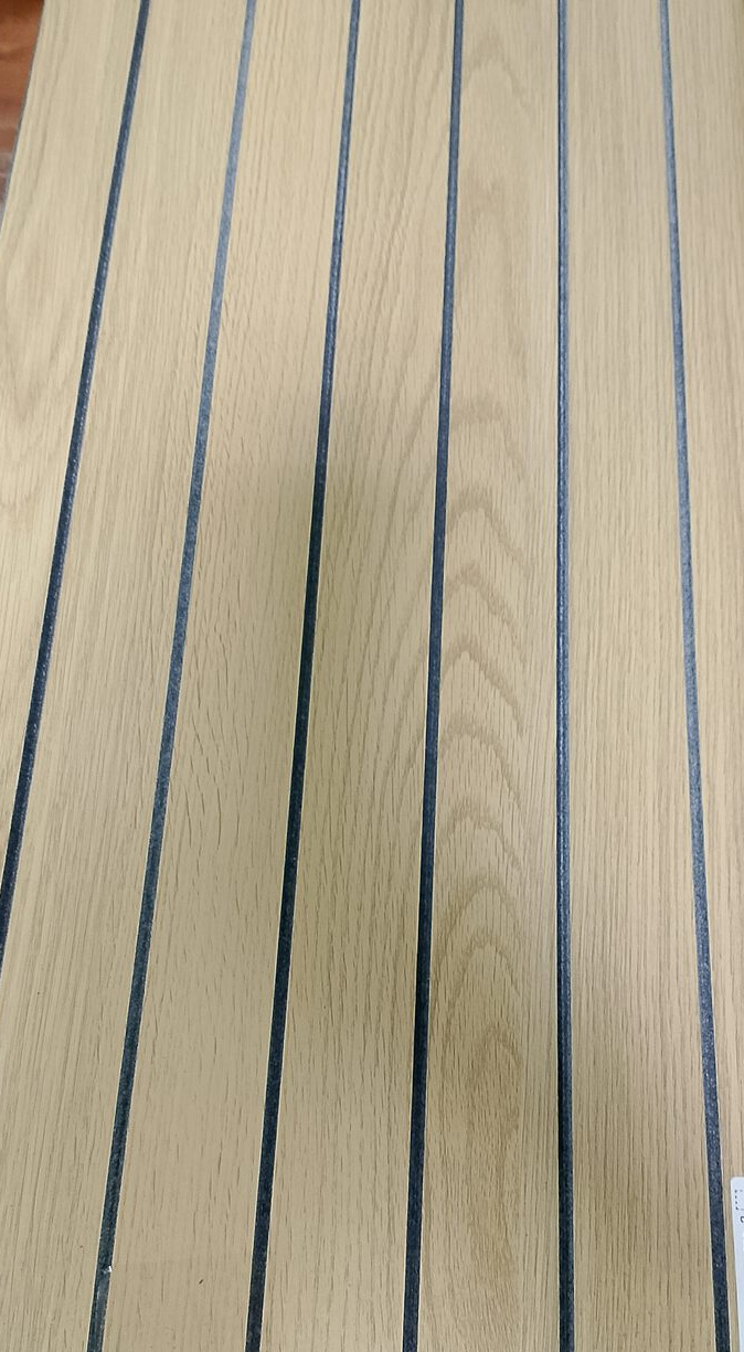 Панель стеновая самокл_3D BZ-GS001 Рейка светлое дерево 0,6х0,6м