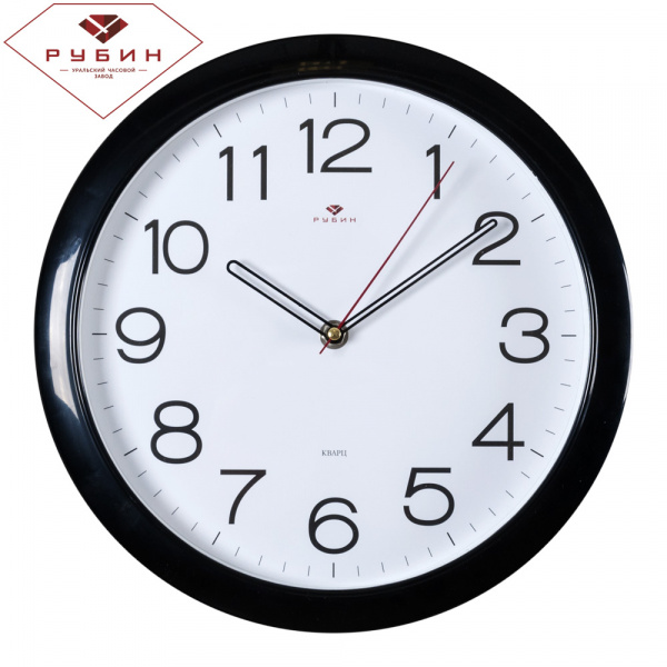 Часы РУБИН "Классика" настенные чёрный