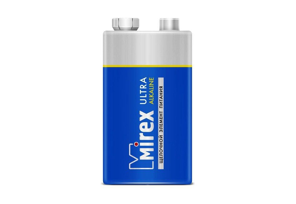 Батарейка Mirex 6LR61 / Крона 9V shrink