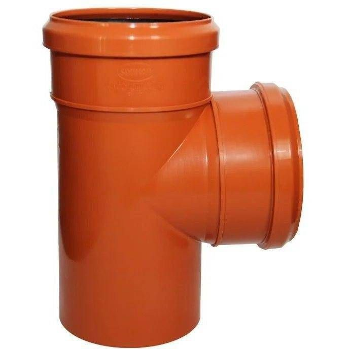 Тройник ПП 110*110/87,5 нар.корич