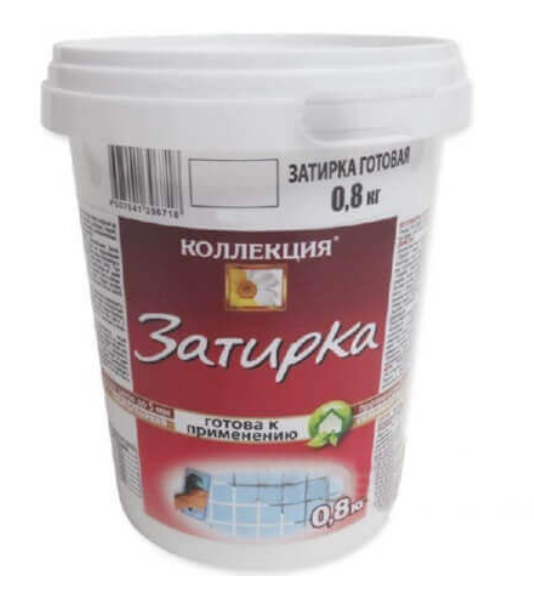 Затирка КОЛЛЕКЦИЯ для плиточных швов Антрацит 800 г