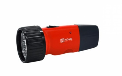 Фонарь ручной IN HOME MLA 01-R аккумуляторный 2 режима 120Lm красный