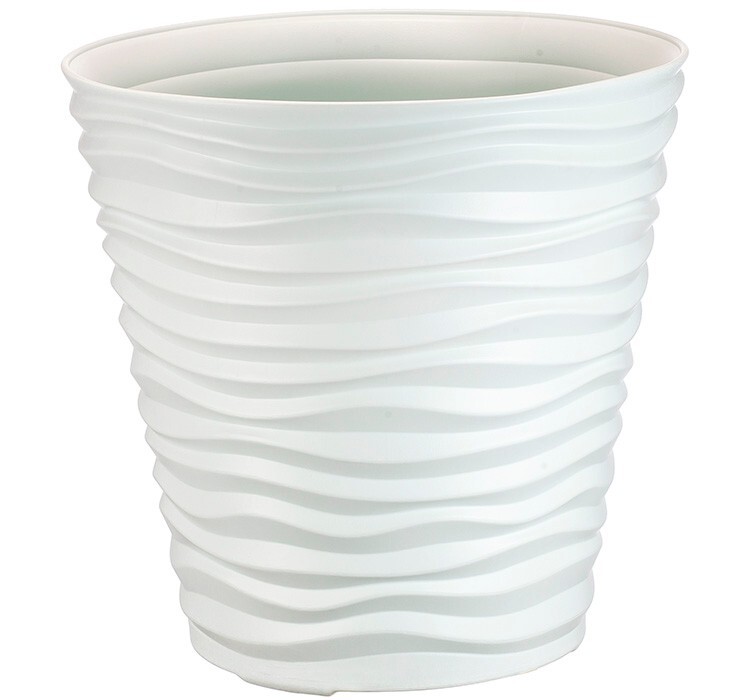 Кашпо ДЮНА D255мм 8,5л Белый