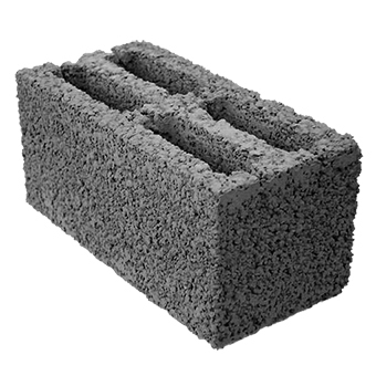 Шлакоблок пустотелый 190*380*190 (60шт. в под.)