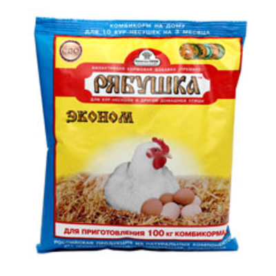 Кормовая добавка РЯБУШКА "Эконом" для кур-несушек и другой домашней птицы 500 г