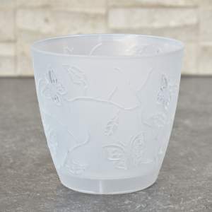 Горшок д/цв. "Butterflies"  0,7л прозрачный